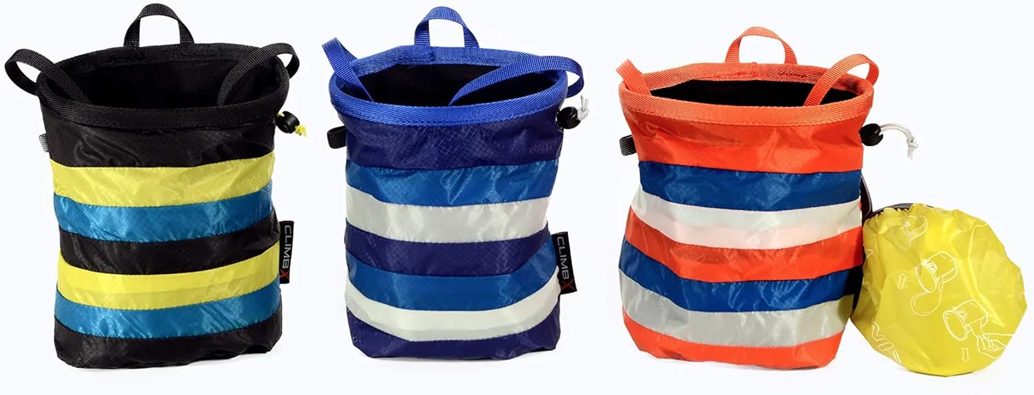 CLIMBX Fix-A Rock Climbing Bouldering Nylon Chalk Bag with Chalk Ball
