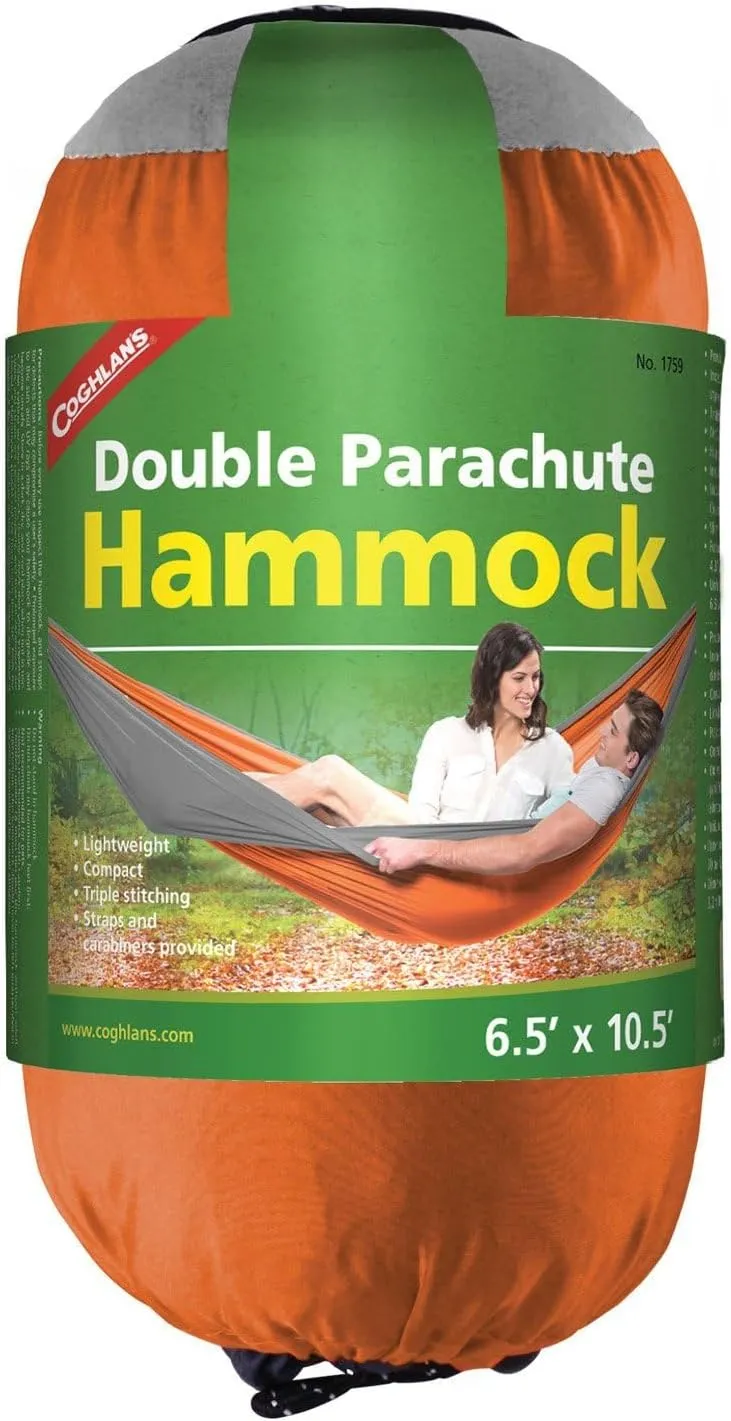 Coghlan's Double Parachute Hammock, Orange/Grey