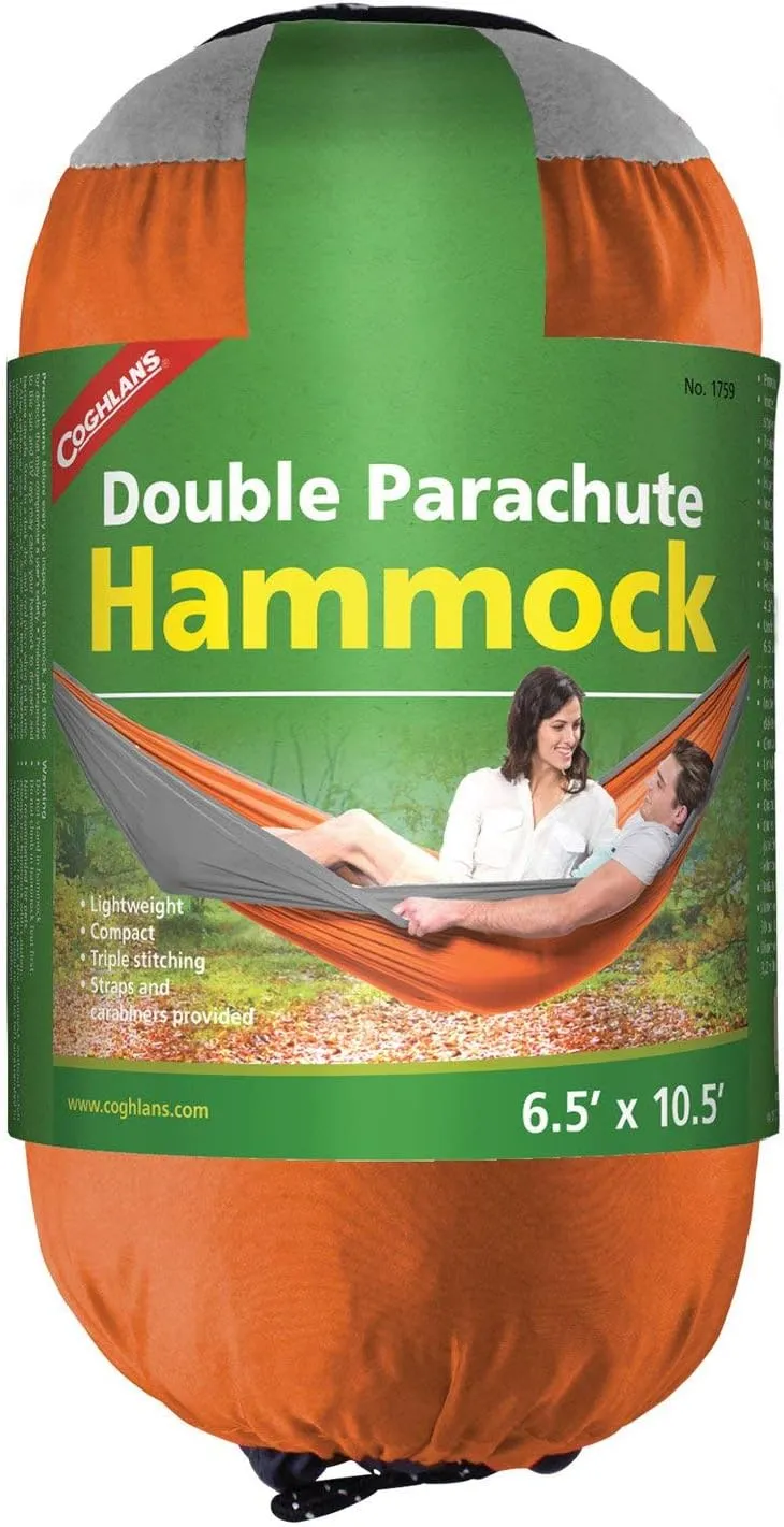 Coghlan's Double Parachute Hammock, Orange/Grey