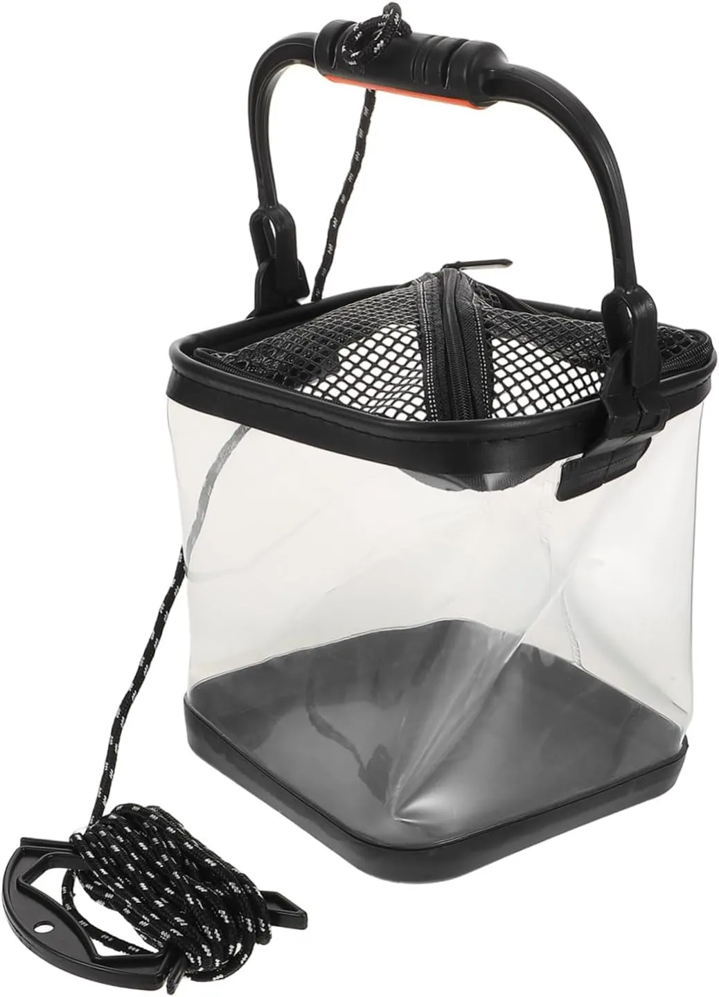 Collapsible Eva Fishing Bucket Foldable Water Container with Durable Rope Handle for Outdoor Fishing Camping Hiking and Gear Storage