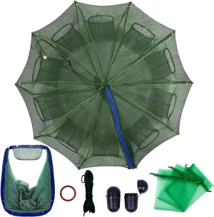 Collapsible Fishing Bait Minnow Trap - Durable Fish Trap Net for Minnow, Crab, Crayfish, Shrimp Fish Trap Net - Designed for Minnows and Beyond