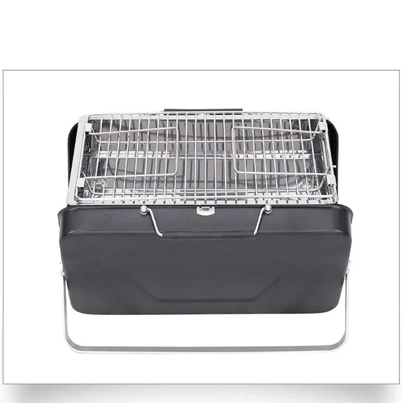 Compact Stainless Steel Folding Brazier Grill – Perfect for Camping and Outdoor BBQ