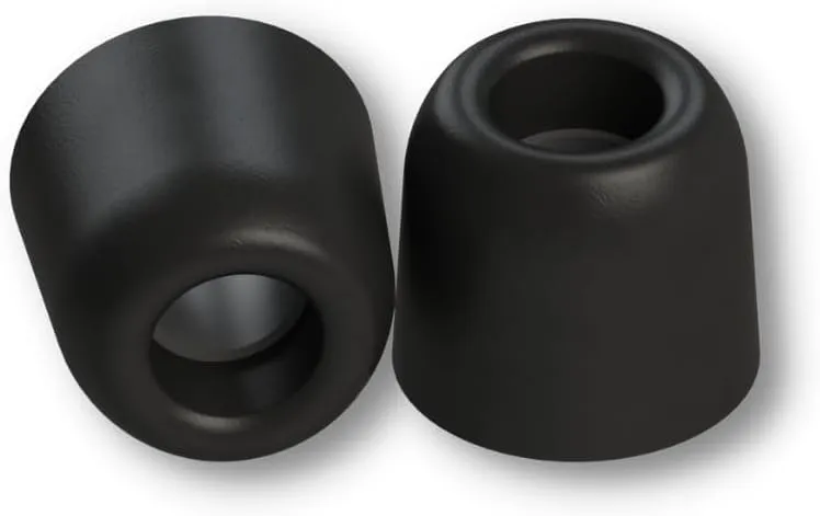 Comply 400 Core Series | Memory Foam Replacement IEM Ear Tips for Campfire Audio, Sennheiser, & More | Superior Noise Isolation, Ultimate Comfort, Secure Fit | Black, Medium (3 Pairs)