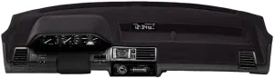 Coverking Dash Cover Mat Pad Custom Designed for Select Chevrolet Suburban Dashboards: Velour Material, Black