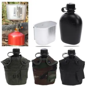 Cup-1L Aluminum Instant access Cooking Bottle Water Military Advanced