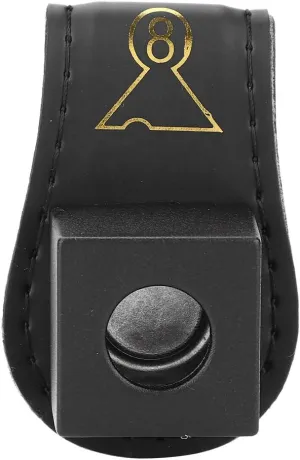 DAUERHAFT Leather Billiard Chalk Holder , Magnetic Billiard Chalk Holder with Belt Clip Portable Fix Cue Chalk Bag , Wearable andMagnetic Belt Clip Chalk Holder for Billiards