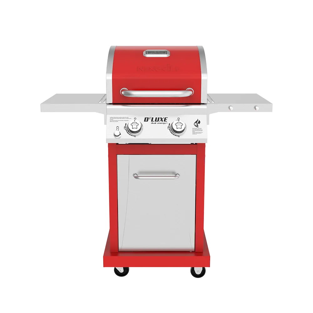 DEluxe 2-Burner Grill in Red