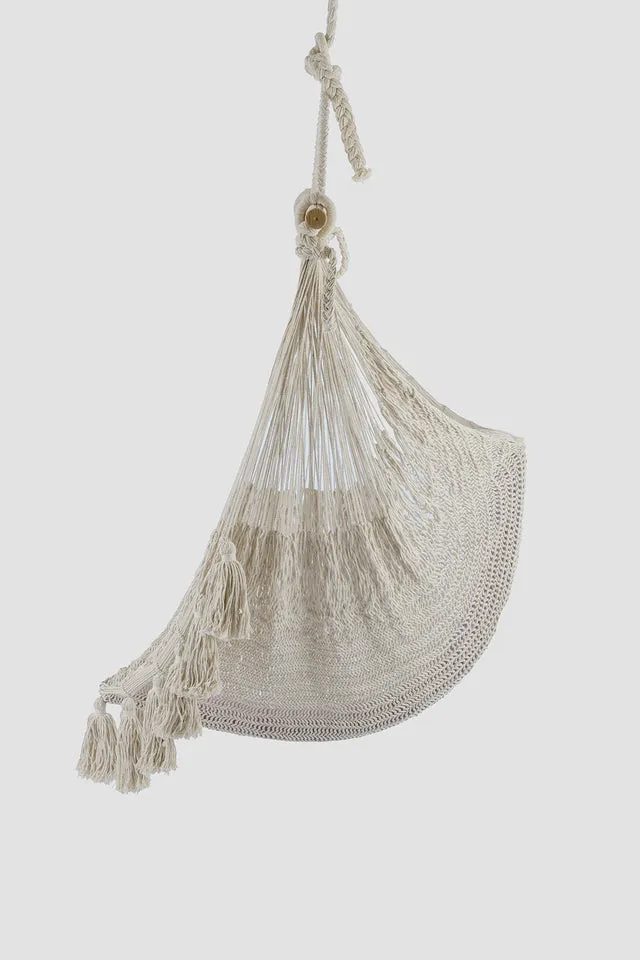 Deluxe Hammock Swing Chair in Plain Cream