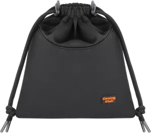 Desing Wish Lightweight Headphone Storage Bag, Portable Headset Carrying Pouch Headphone Case Bag Soft Travel Pouch for Over-Ear Headphones/Gaming Headsets/Neckband Earbuds (Large Black)