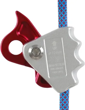Detachable Rope Grab Ascender, Fall Protection Belay Device for Climbing Rope, Self-Locking Safety Clip Clamp for 9-13mm