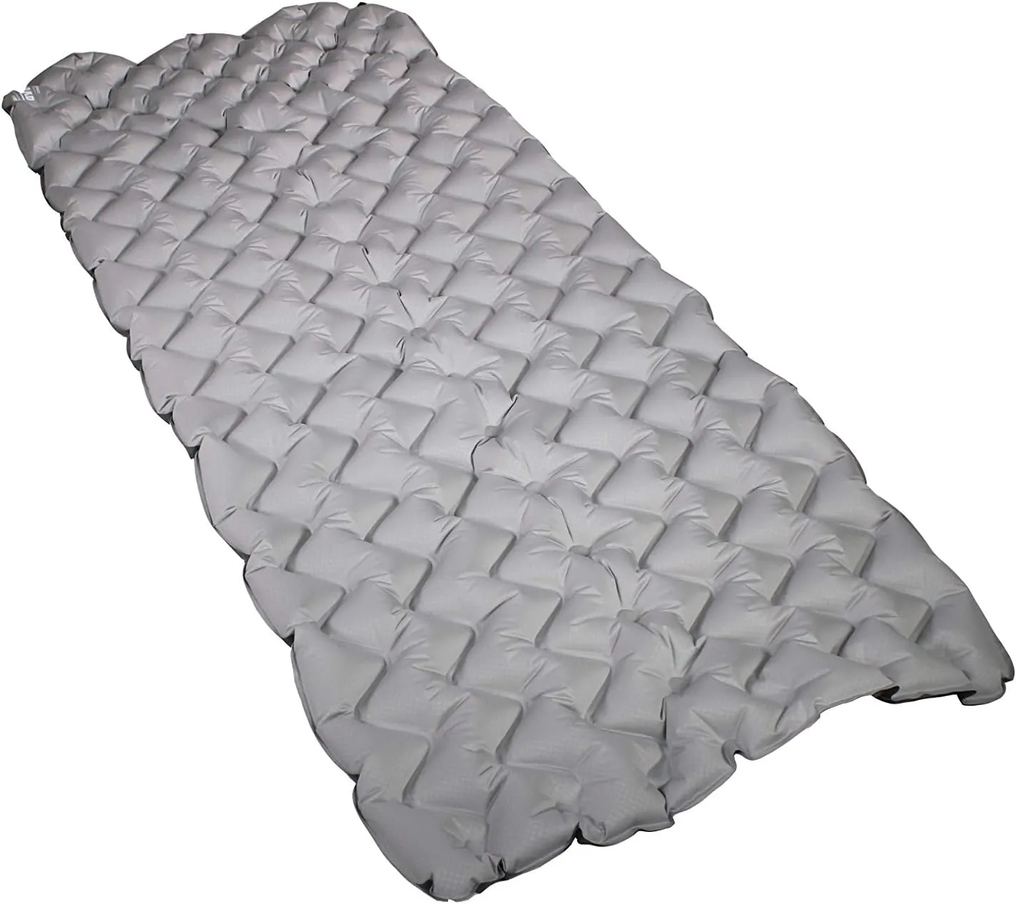 Disc-O-Bed XL Quilted Disc-Pad, Portable Camping Cot Accessory Inflatable Mattress Sleeping Pad with Patch Kit and Carry Bag, Gray