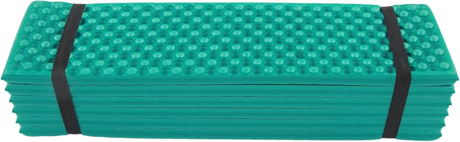 Double Egg Crate Sleeping Pad Foldable Thickened Foam Sleep Mat for Outdoor Camping 186x57CM