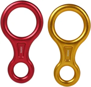 Downhill Descender Rappel Ring 35kn Strength Climbing Gear Equipment for Rappelling