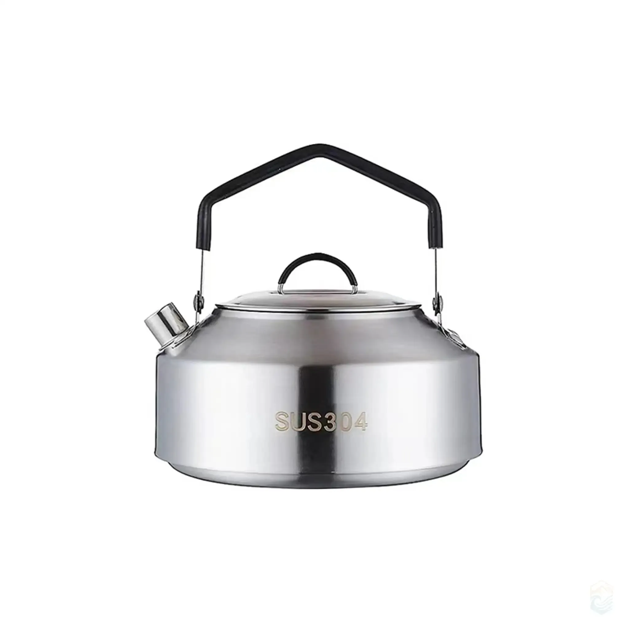 Durable Camping Coffee and Tea Kettle with Spill-Free Pouring - Safe Stainless Steel, 1L or 1.5L Capacity