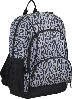 Eastsport Laptop Backpack, Multipurpose Casual Daypack, Triple Compartments Bookbag for College, Hiking, Work, 18 Inches, Leopard Print