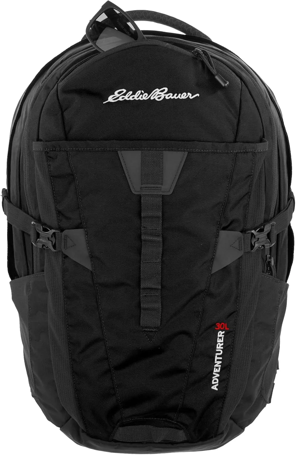 Eddie Bauer Adventurer Backpack with Organization Compartments and Hydration/Laptop Compatible Sleeve, Women's Adeventurer-Black, 30L