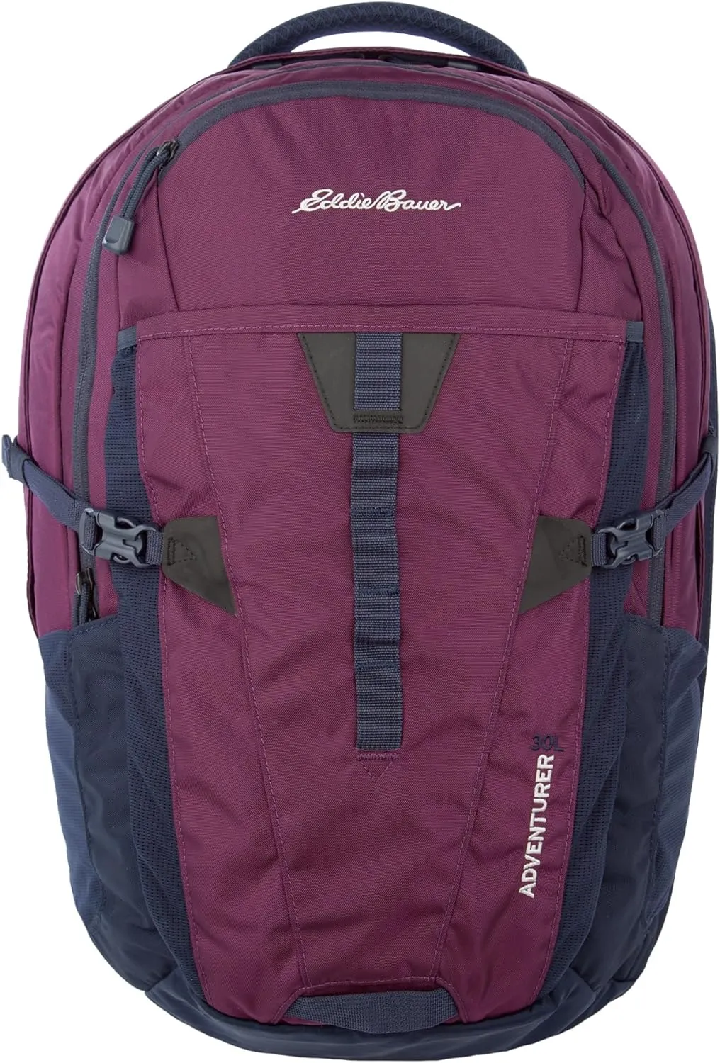 Eddie Bauer Adventurer Backpack with Organization Compartments and Hydration/Laptop Compatible Sleeve, Women's Adeventurer-Plum, 30L