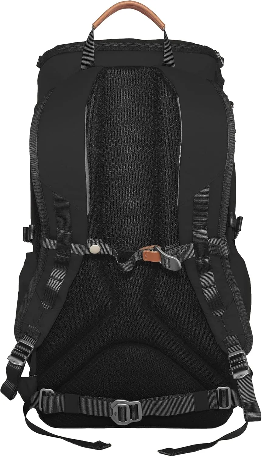 Eddie Bauer Bygone Backpack with Exterior Pockets and Laptop Compatible Sleeve, Black, 30L