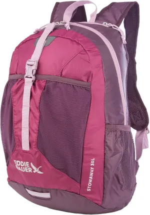 Eddie Bauer Stowaway Packable Backpack-Made from Ripstop Polyester, Port, 30L