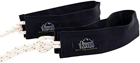 ELEOPTION® Portable Outdoor Double Camping Hammock Aluminum Carabiners Big Size 118 "x71 Lightweigh with Weather Resistant Best Equipment for Backpacking, Hiking, Hiking,Travel etc (Black)