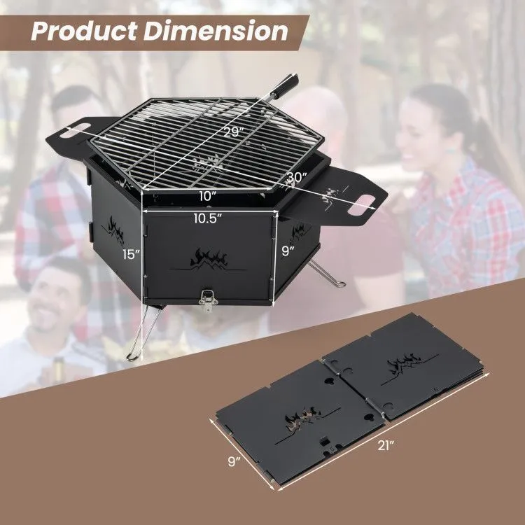 EmberRack 3-in-1 Folding Grill