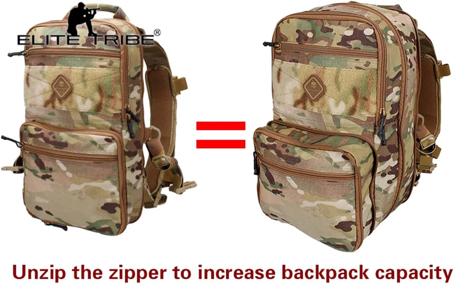 Emerson Tactical Hydration Backpack Molle Pouch Military Travel Multi-purpose Shoulder Bag (Multicam)
