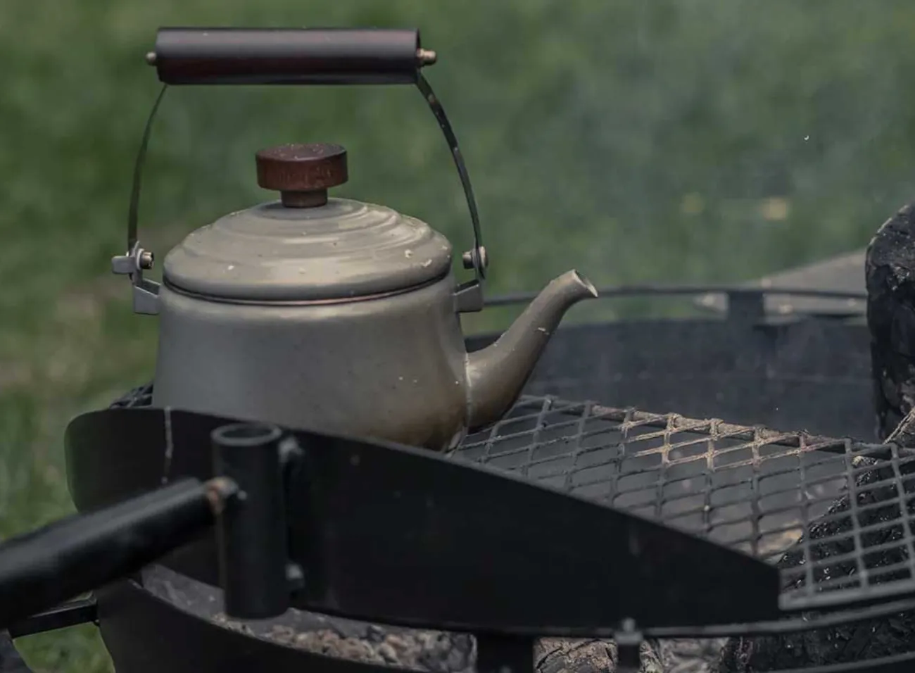 Enamel Teapot | Slate Grey