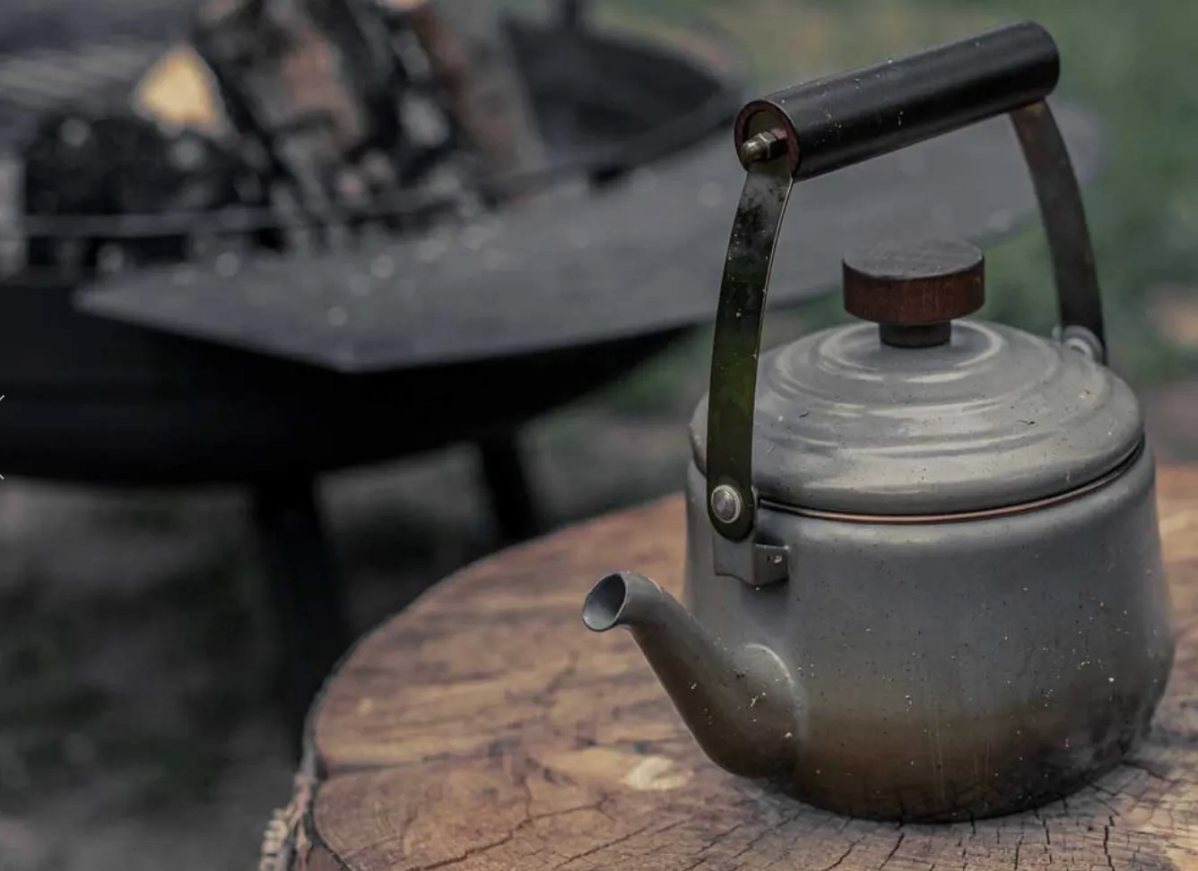 Enamel Teapot | Slate Grey