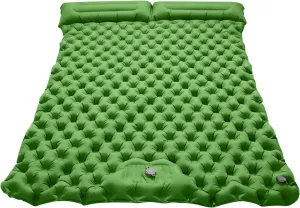Ergocar Camping Sleeping Pad, Thick Inflatable Sleeping Pad with Pillow, Built-in Pump, Lightweight Camping Inflatable Mattress with Waterproof Nylon Fabric, Suitable for Camping, Backpacking, Hiking
