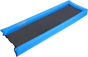 ERINGOGO Floating Row Swimming Mat Floating Bed Inflatable Floating Pad Inflatable Floating Mat Swimming Bed Floating Mat for Swimming, 240X70CM, Blue