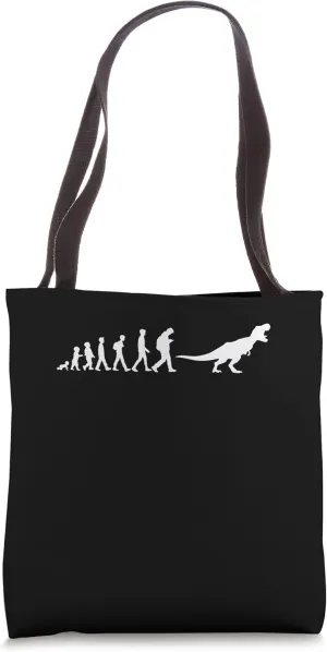 Evolution Dinosaur Dino Prehistoric Animal Predator Tote Bag