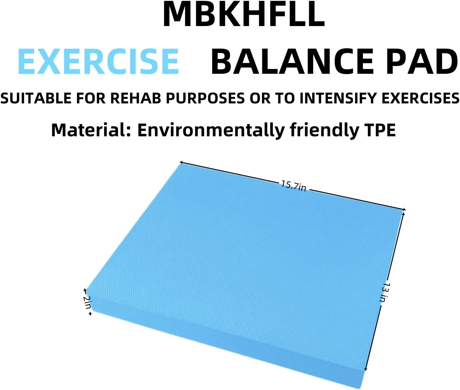 Exercise Balance Pad，Balance Foam Mat for Physical Therapy Equipment & Strength Stability Training, Slip Resistant Foam Mat for Yoga, Pilates, Meditation，Gardening knee pads
