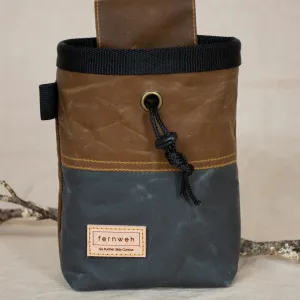 Fernweh UK Waxed Canvas Rock Climbing Chalk Bag - Bark/Scree