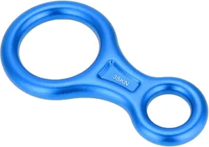 Figure 8 Descender, 35KN Figure 8 Word Rope Descender Rock Climbing Gear Climbing Ascender Rappel Ring Rock Climbing Rescue Gear for Rock Climbing Rescue
