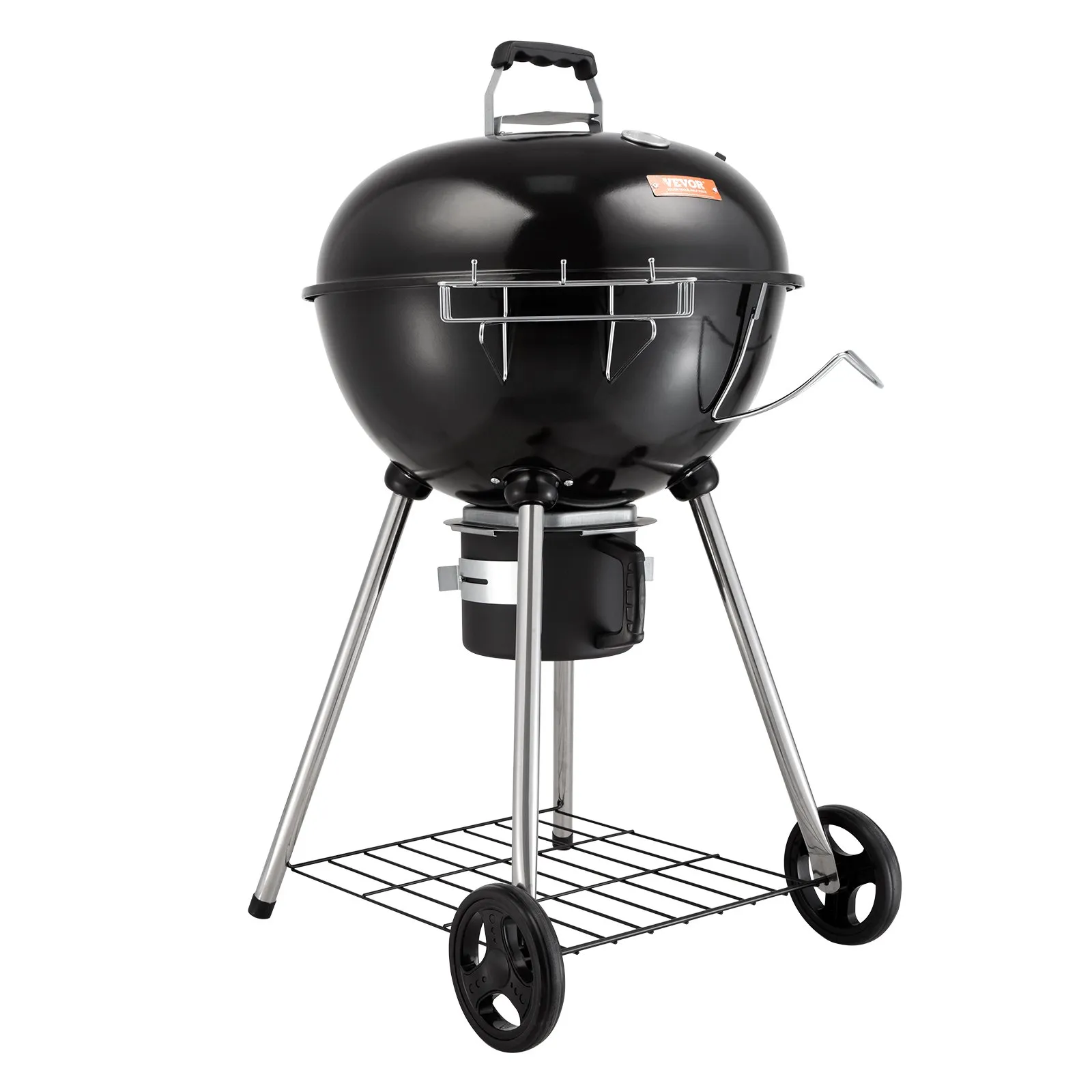 (FINAL PRICES ARE LOWER ON OUR SITE!) VEVOR 22" Kettle Charcoal Grill, Premium Kettle Grill with Wheels Grate and Cover, Porcelain-Enameled Lid and Firebowl with Slide Out Ash Catcher Thermometer for BBQ, Camping, Picnic, Patio and Backyard