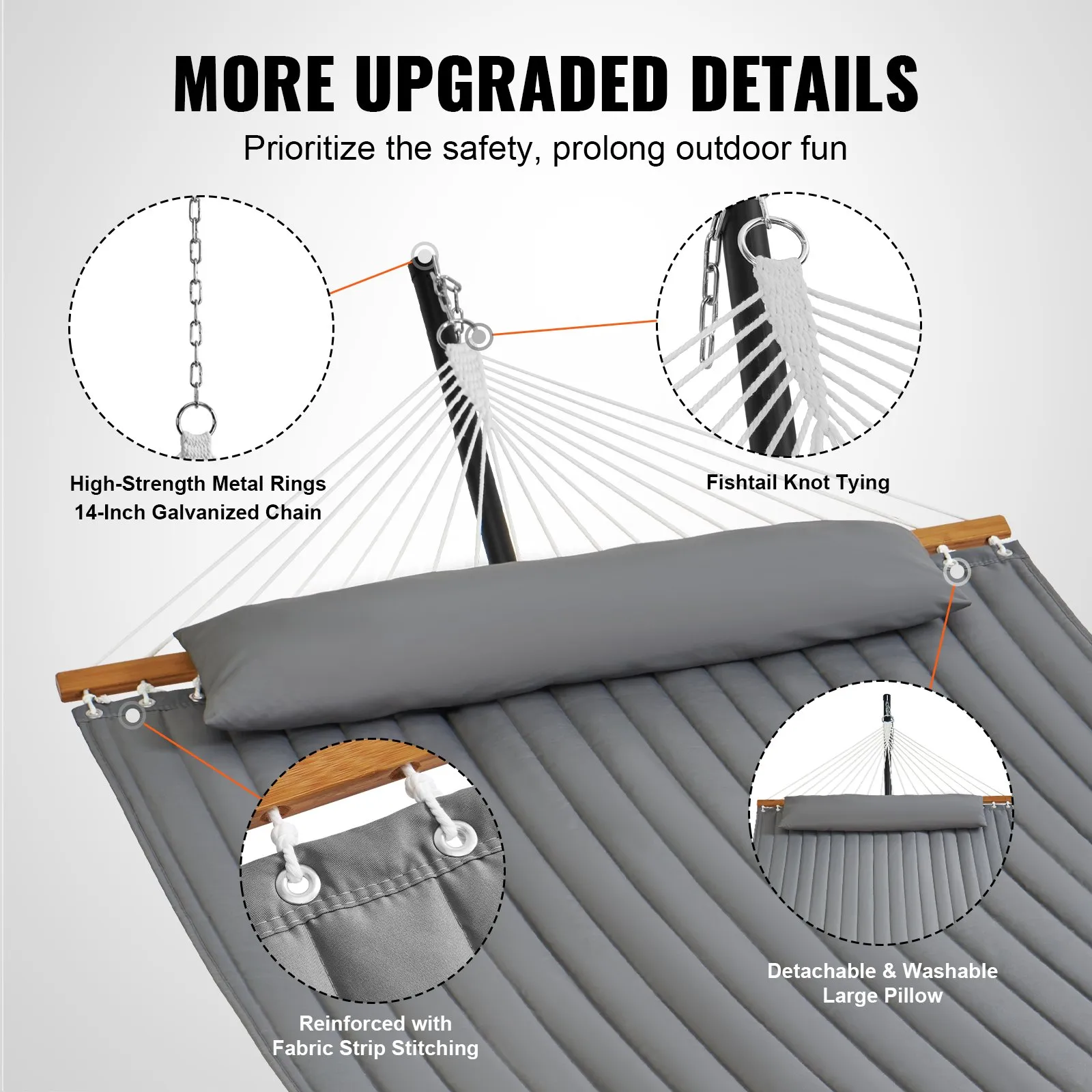 (FINAL PRICES ARE LOWER ON OUR SITE!) VEVOR Two Person Hammock with Stand Included Heavy Duty 480lb Capacity, Double Hammock with 12 FT Steel Stand and Portable Carrying Bag and Pillow, Freestanding Hammock for Outdoor Patio Yard Beach