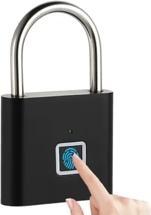 Fingerprint Padlock, Locker Lock, Fingerprint Lock, Portable Biometric Padlock with Keyless Gate Locks for Storage Gym Locks