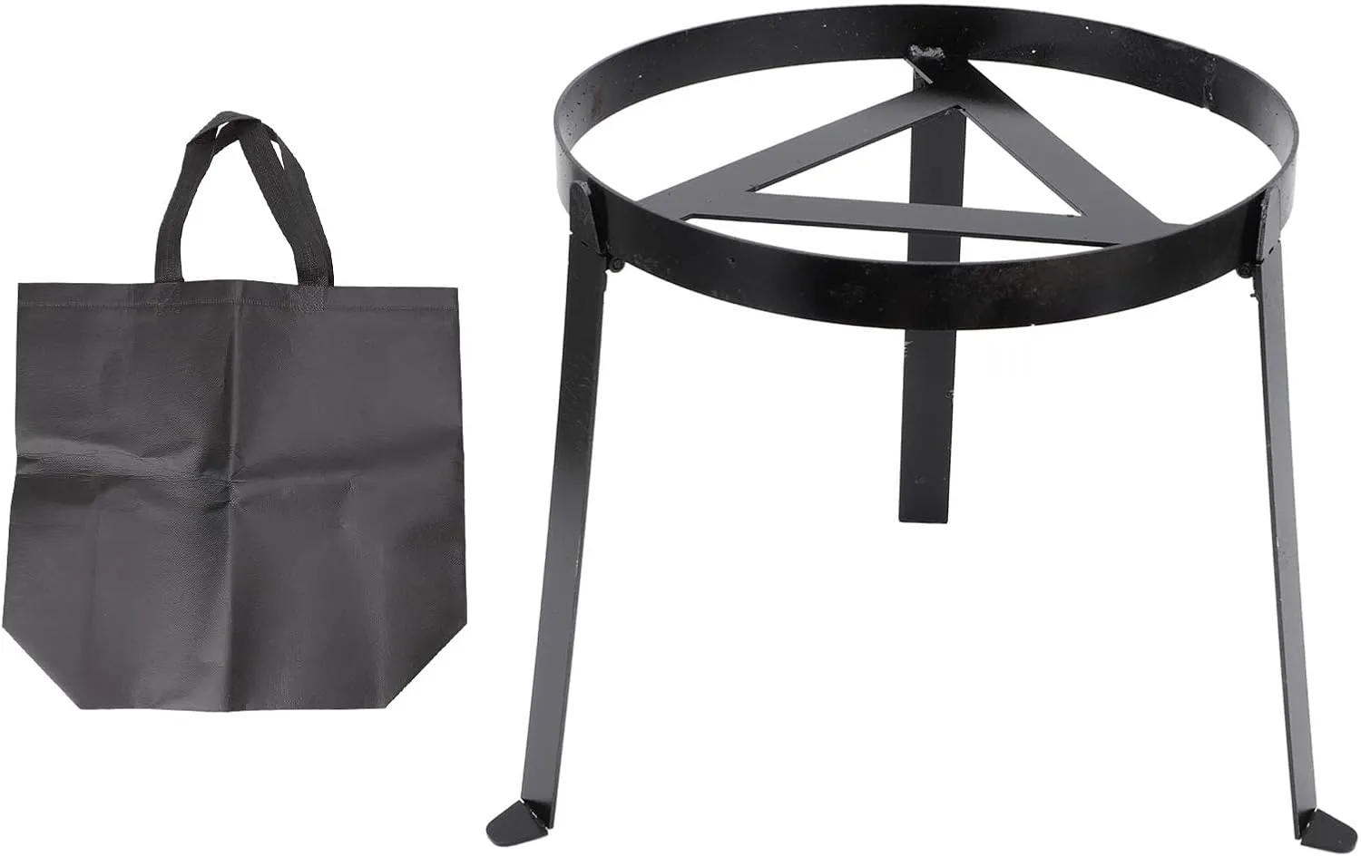 Fire Grill, Camping Tripod For Cooking with Carry Bag, Adopts a Unique Design with Foldable Legs, Can Accommodate Pots and Pans, Frying Pans, For Any Outdoor Activities,
