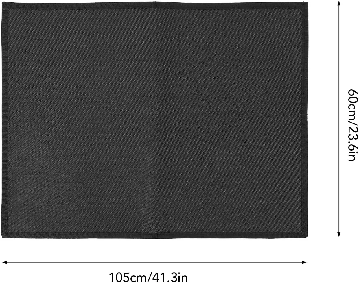 Fireproof Grill Pad, Heat Resistant Fiberglass Cloth, High Temperature and Flame Resistant Foldable Square Fire Pit Mat for Patios and Yards (L Size)