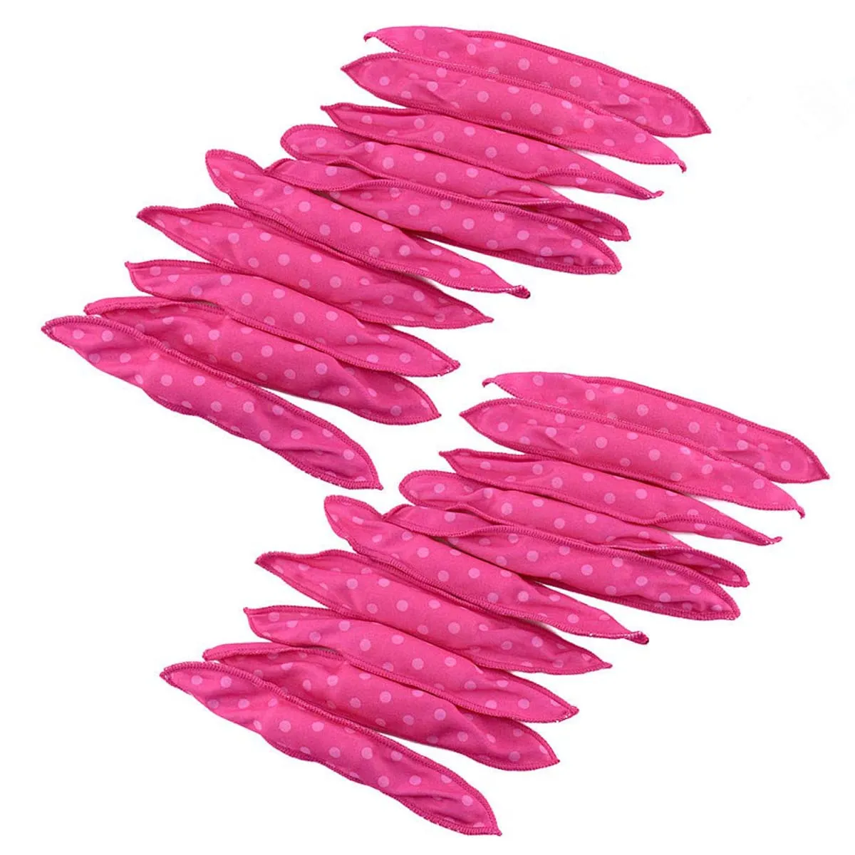 Foam Hair Curlers, Pillow Cloth Hair Rollers,No Heat Sleeping Soft Sponge Rollers for Long, Short, Thick & Thin Hair Spiral Curls Hair Styling Rollers (Pink)
