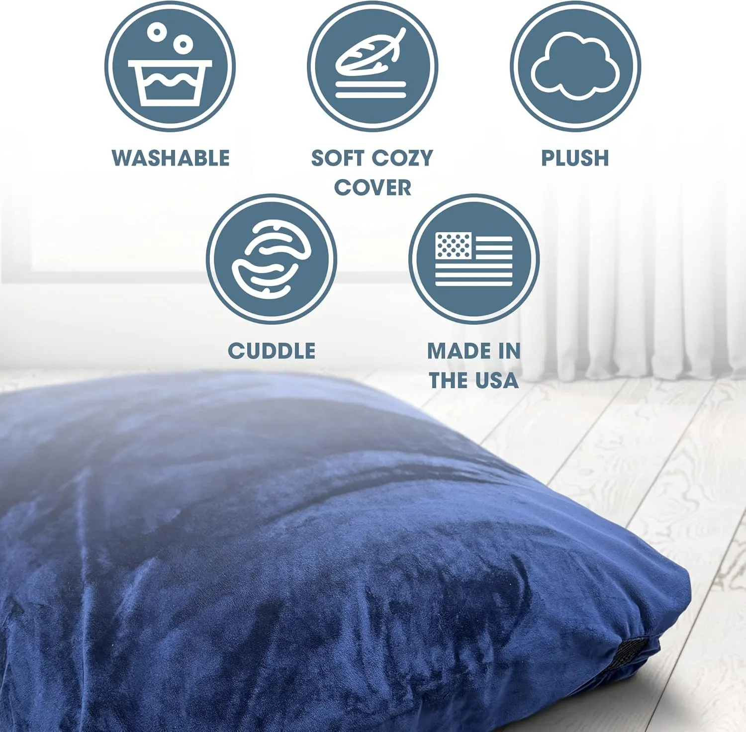 Foamma Crash Pad - (36" X 48’’) (3 Feet X 4 Feet) - Velvet Sensory Pad with Foam Blocks for Kids and Adults with Extreme Comfortable Fabric and Washable Cover, Ideal for Kids to Jump, Play or Relax