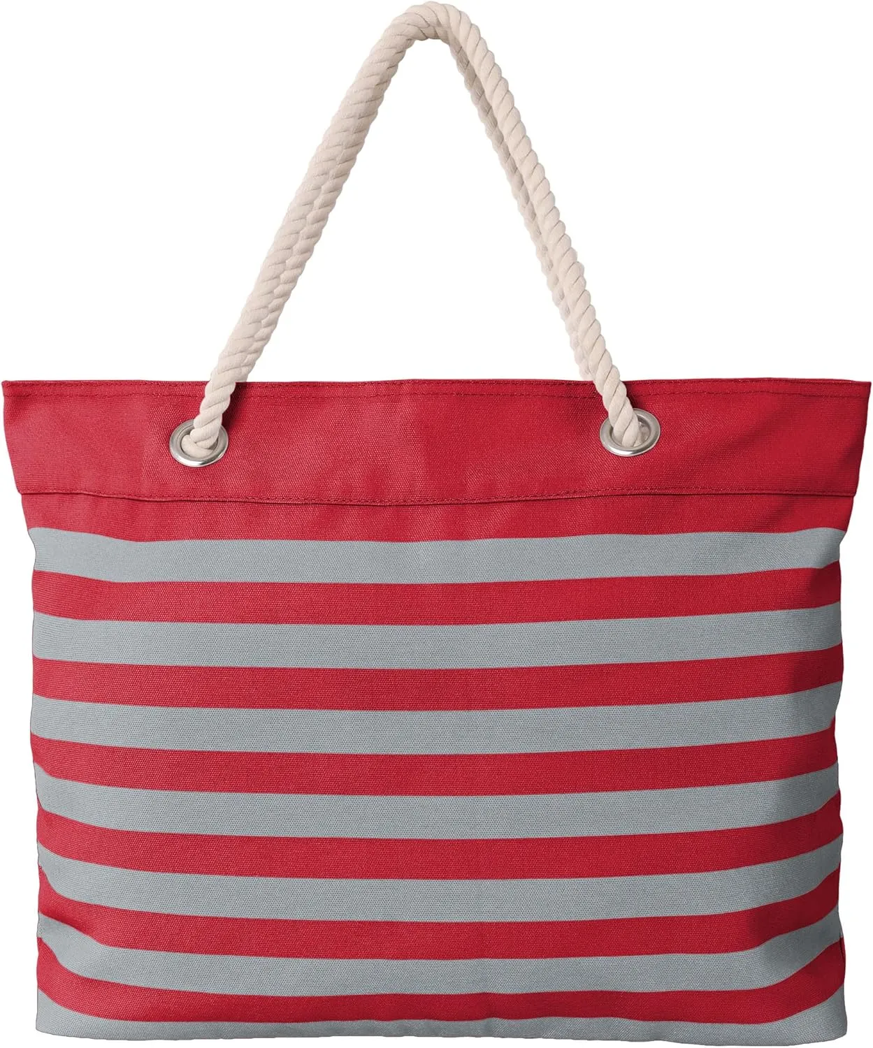FOCO NCAA College Team Logo Nautical Stripe Tote Beach Bag