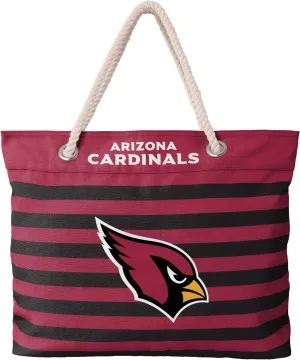 FOCO NFL Team Logo Nautical Stripe Tote Beach Bag