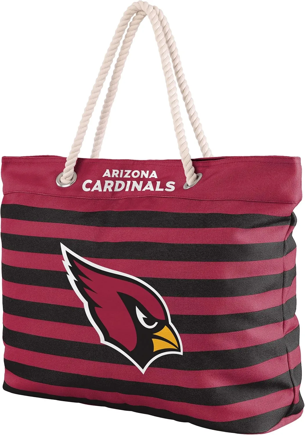 FOCO NFL Team Logo Nautical Stripe Tote Beach Bag