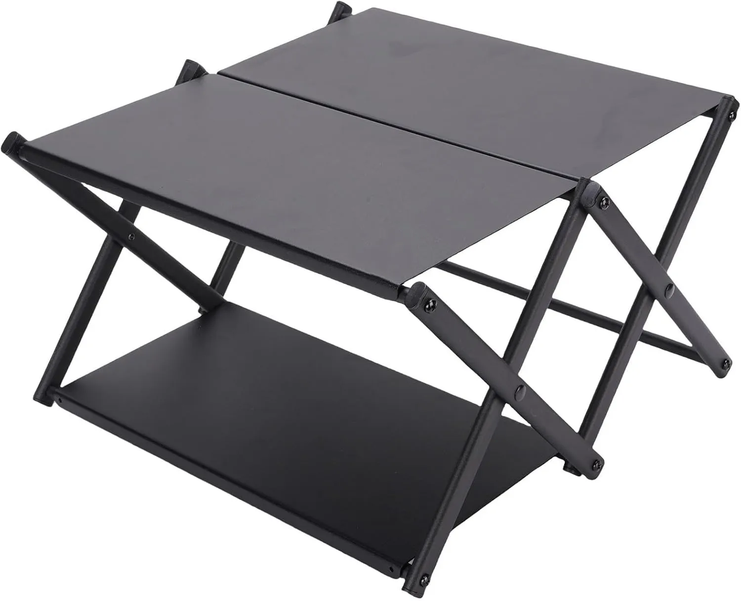 Foldable Camping Table, Carbon Steel 3 Layer Portable Folding Camp Tables with Storage Bag, Grill Beach Table for Outdoor, Backyard, BBQ, Party, Patio, Picnic, Backpacking