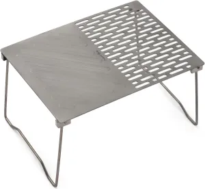 Folding Outdoor Grill with Charcoal Cooking Grate, Portable Camping BBQ for Backyard & Hiking, Compact Foldable Design with Heatproof Handles (3)