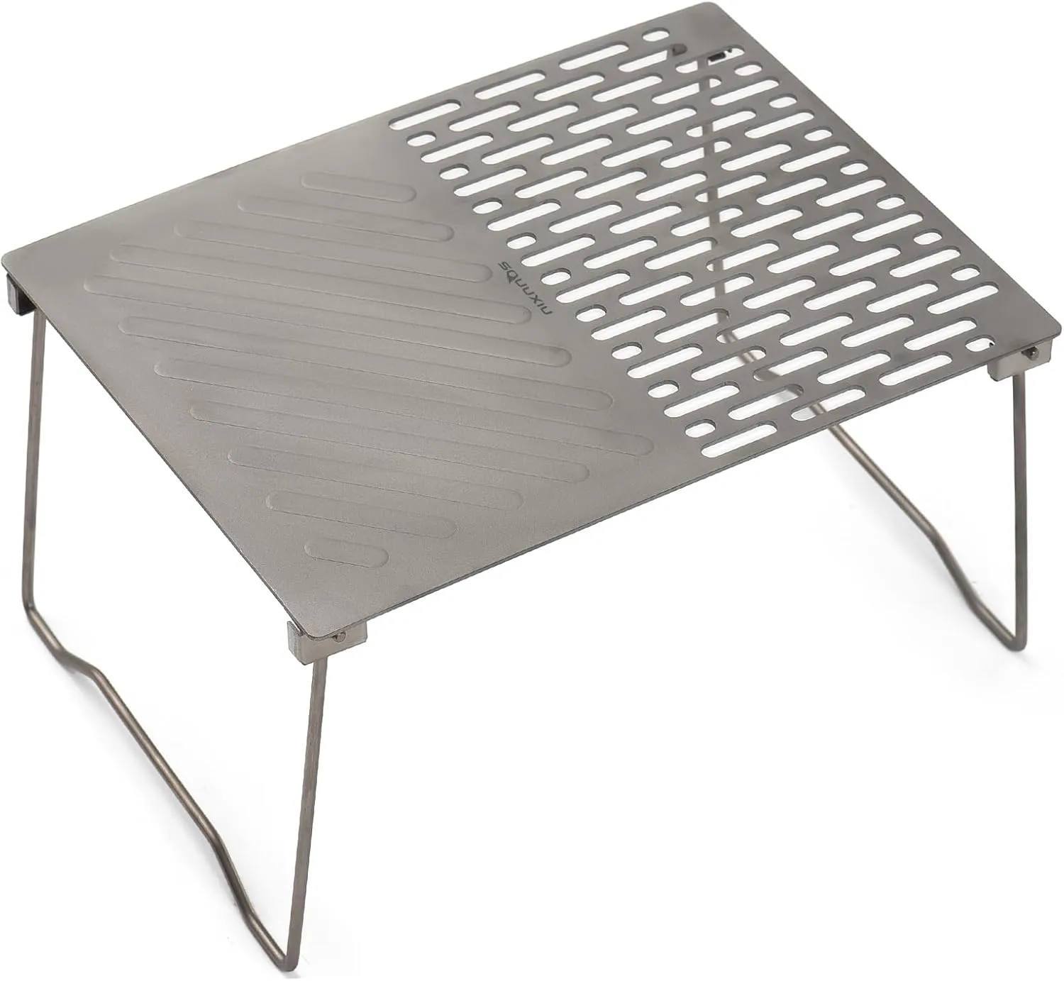 Folding Outdoor Grill with Charcoal Cooking Grate, Portable Camping BBQ for Backyard & Hiking, Compact Foldable Design with Heatproof Handles (3)