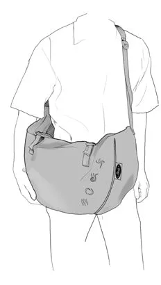 Folio - orange, rope bag