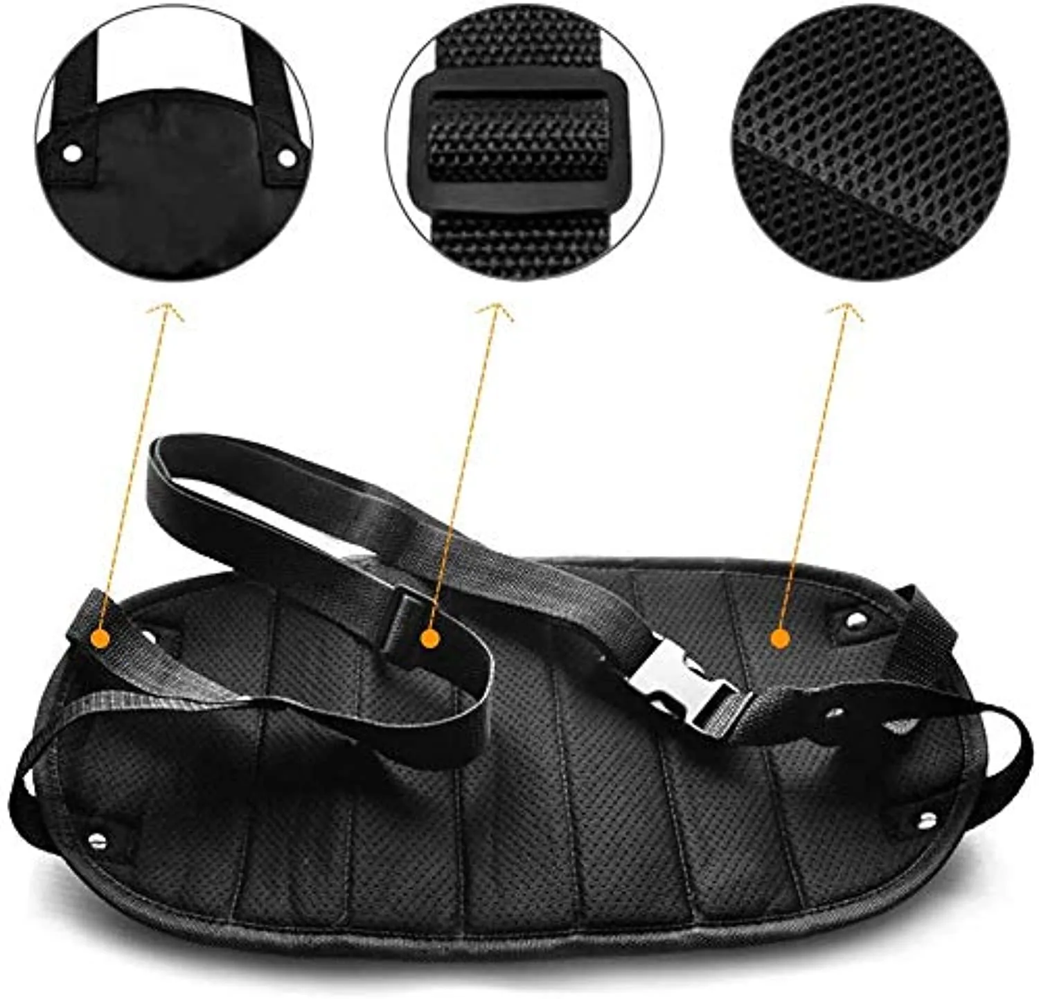 Foot Rest, Portable Travel Footrest Flight Carry-On , Black. (Two Packs)