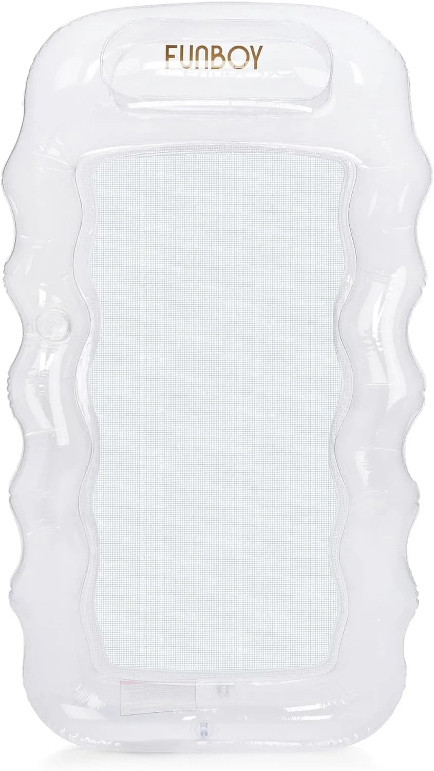 FUNBOY Clear Inflatable Mesh Pool Lounger Mesh Water Hammock with Built-in Pillow 70" Pool Hammock Float for Adults Swimming Pool Accessories & Tanning Pool Lounger Float for Pool Party & Summer